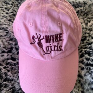 Winegirls pink hat with crystals