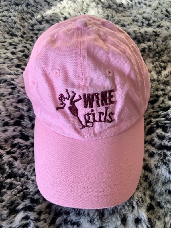 Winegirls pink hat with crystals