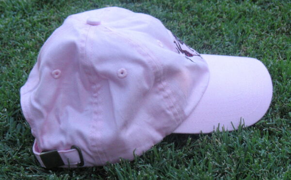Pink hat side view